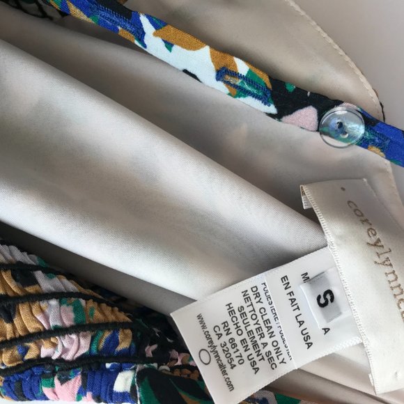 Anthropologie Corey Lynn Calter Floral Smocked - Picture 7 of 7